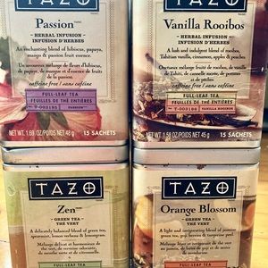 Starbucks TazoTea Tins 2014